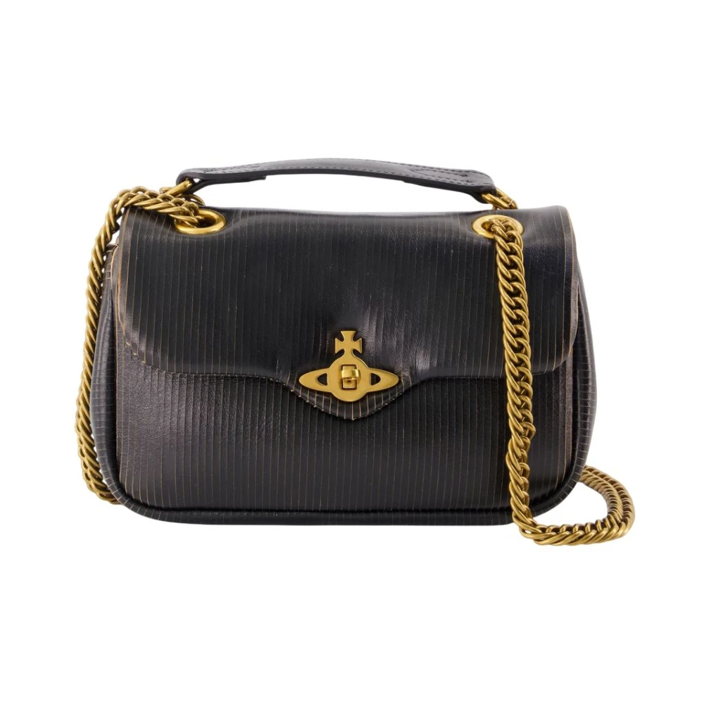 Vivienne Westwood , Shoulder Bags, Female, Black, One Size, Anita Chain S Shoulder Bag - Leather - Black