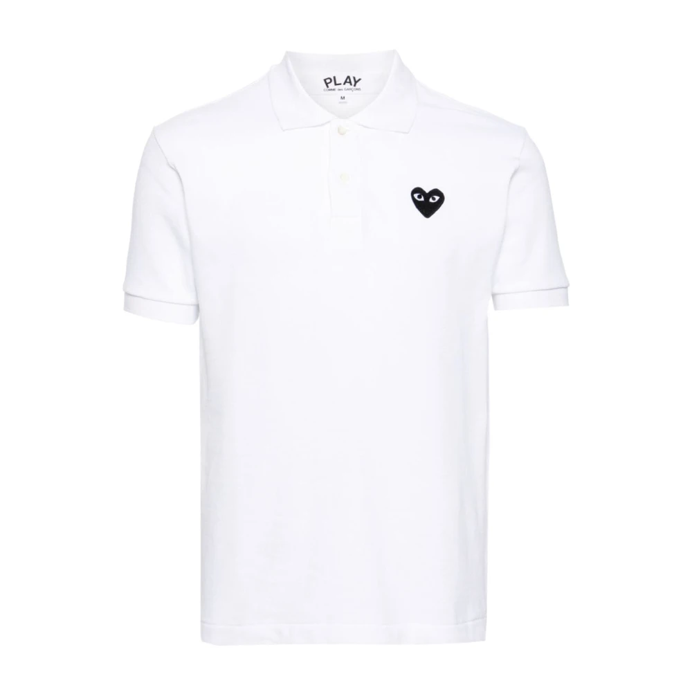 Comme Des Garçons Men's White Polo Shirts, L, Comme Des Garcons T-Shirts And Polos
