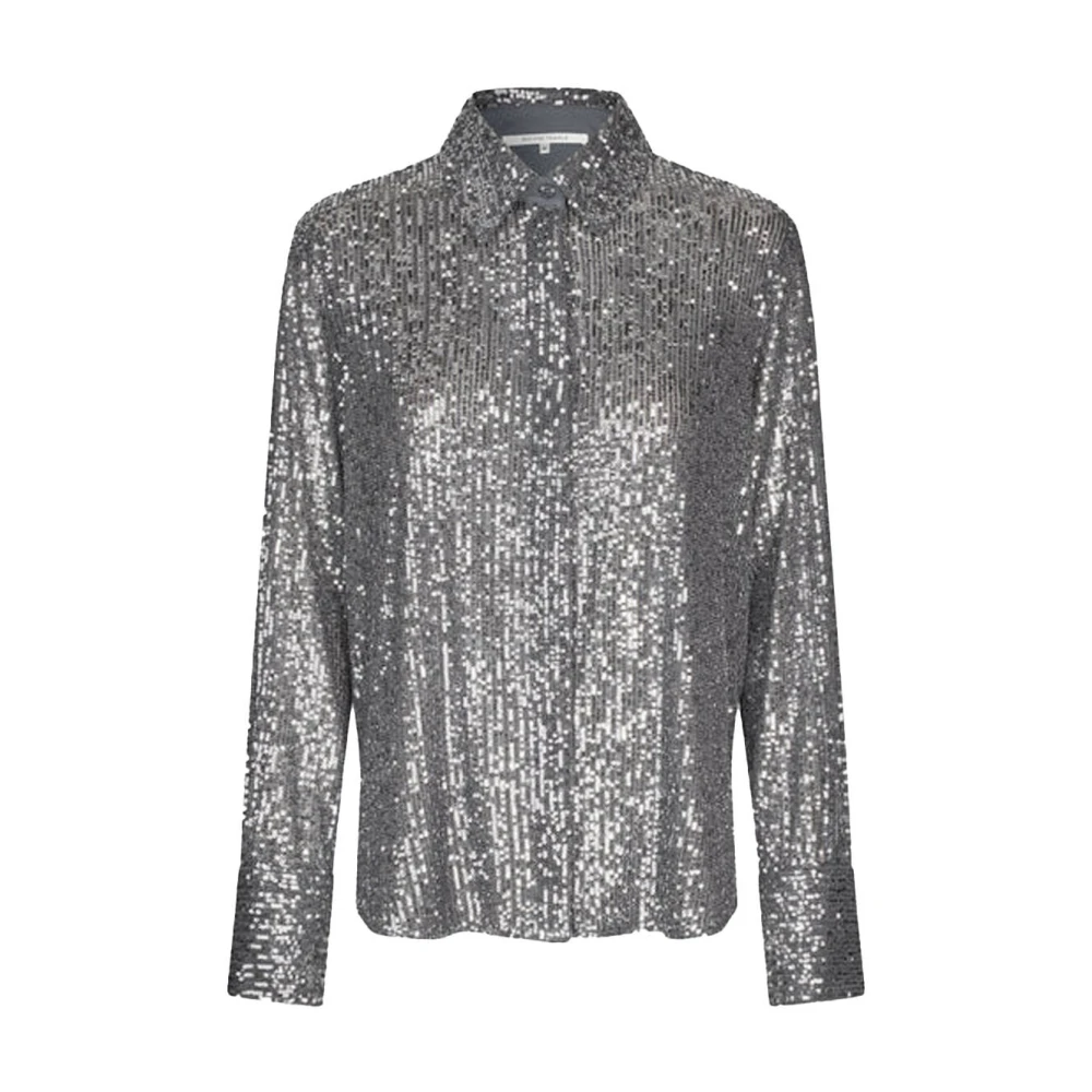 Second Female Moonshine Slim Shirt Blouse Second Dames Gray Dames
