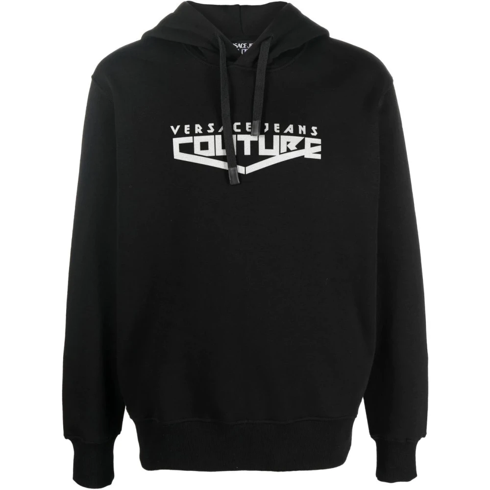 Versace Jeans Couture Men's Black Logo Space Foil Sweatshirt - Hoodies - Xl - Sweatshirts & Hoodies