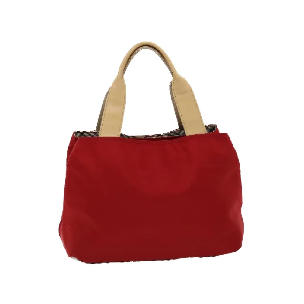 Burberry Vintage Pre-owned Nylon handbags Red Dames