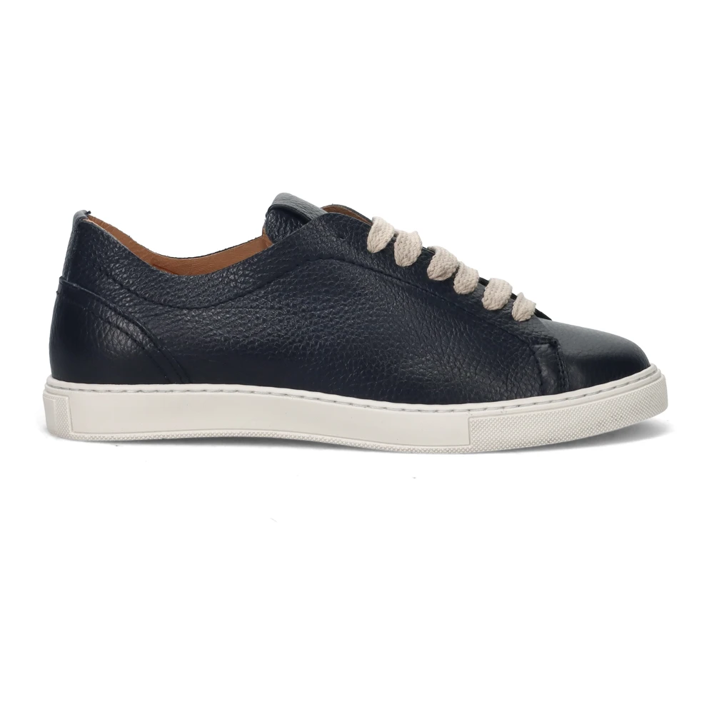 Sangiorgio Blauwe Casual Leren Schoenen Heren Schoenen