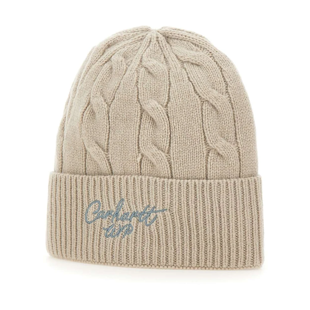 Carhartt Wip Men's Beige Signature Cable Beanie