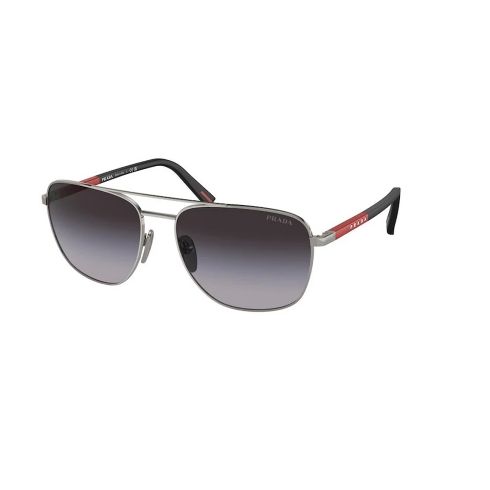 Prada Men's Gray Ps 54Zs Sunglasses - Sunglasses - 60 Mm - Accessories
