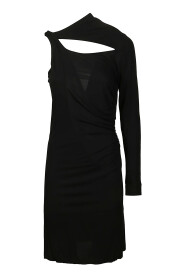 Asymmetrisches Slash Mini -Kleid