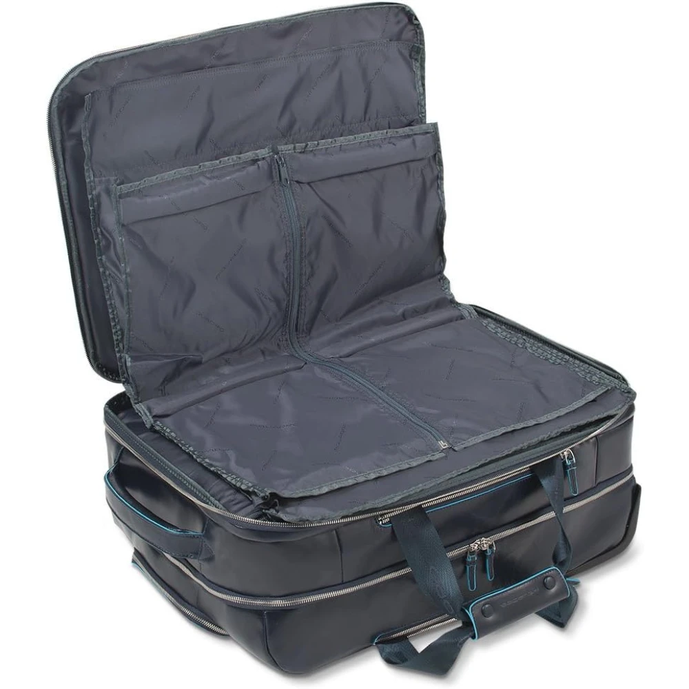 Piquadro Blauw Vierkant Koffer Blue Unisex