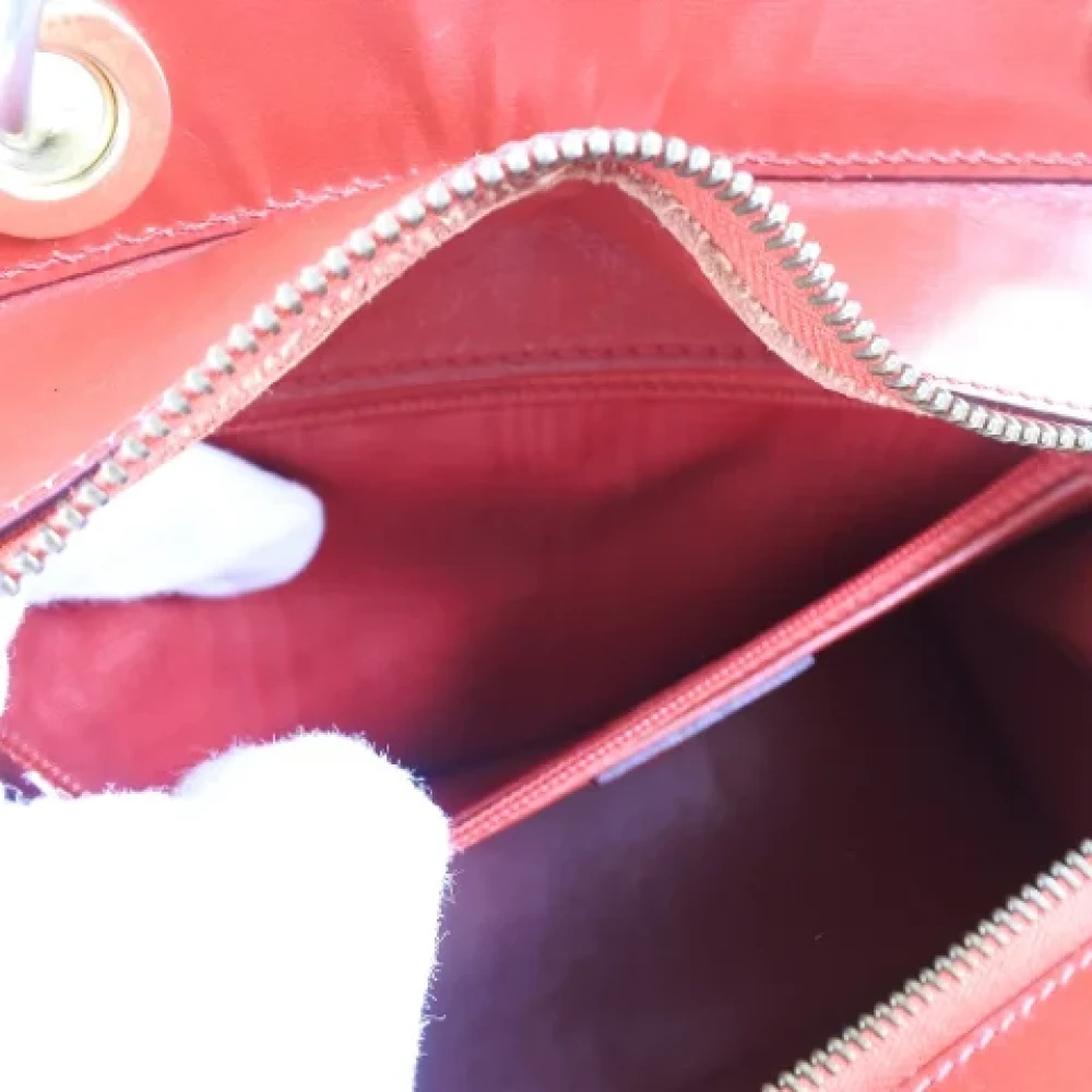 Celine Vintage Pre-owned Leather handbags Red Dames