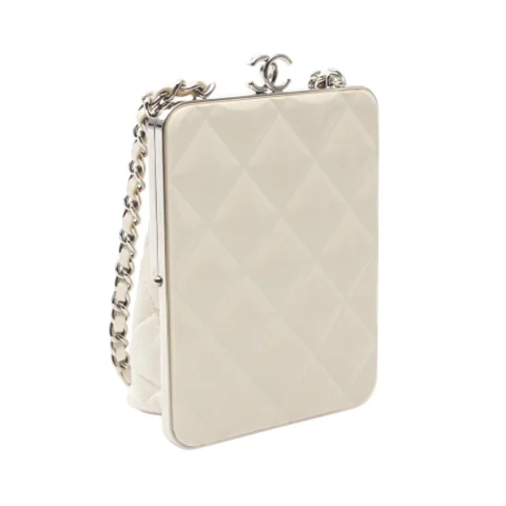 Chanel Vintage Pre-owned Leather chanel-bags White Dames