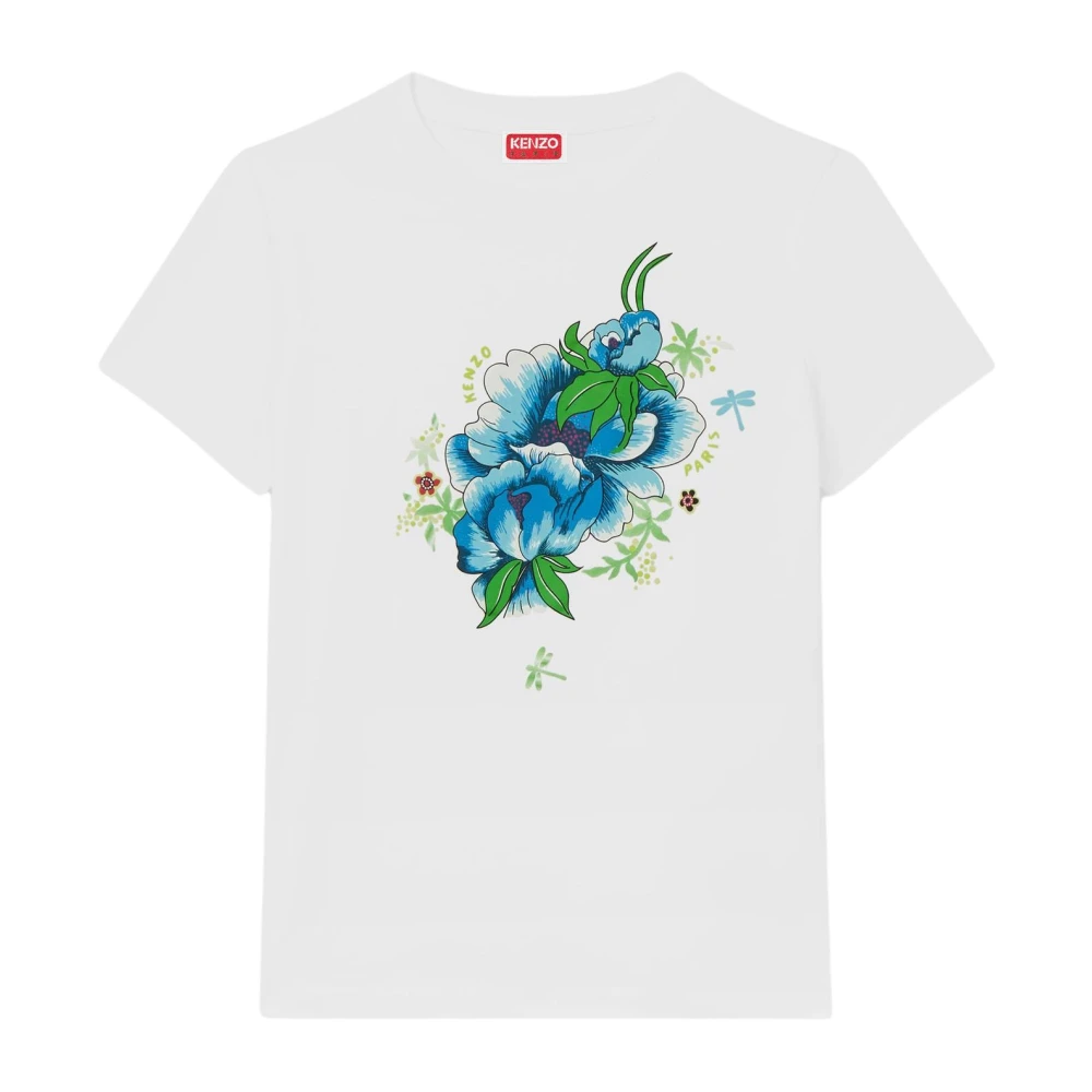Kenzo Vrouw Wit Tops Dames, M, Stijlvolle T-Shirts En Polos