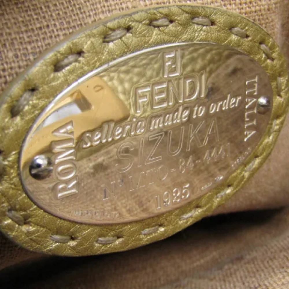 Fendi Vintage Pre-owned Leather fendi-bags Green Dames