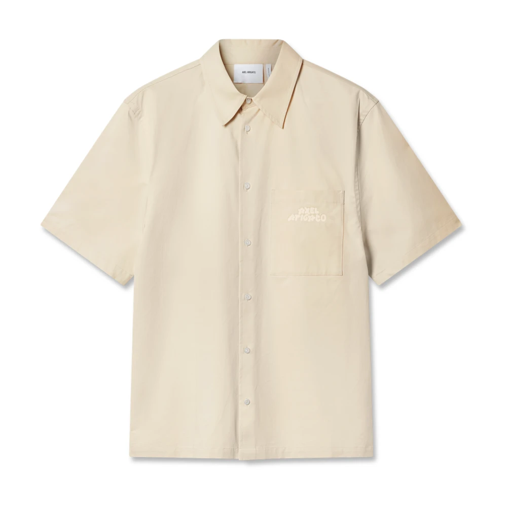 Axel Arigato Men's Beige Drew Shirt - Short Sleeve Shirts - M - Shirts