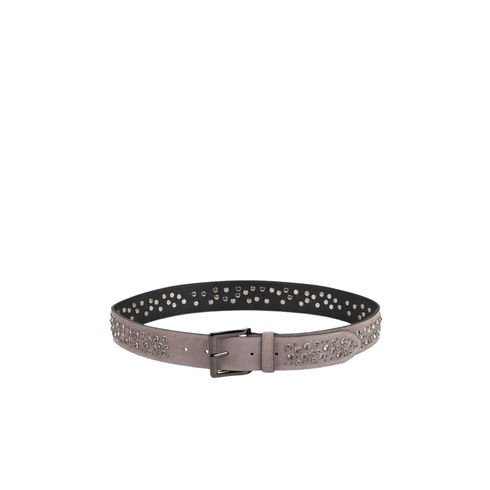 Alma en Pena Gevlochten leren riem Gray Dames