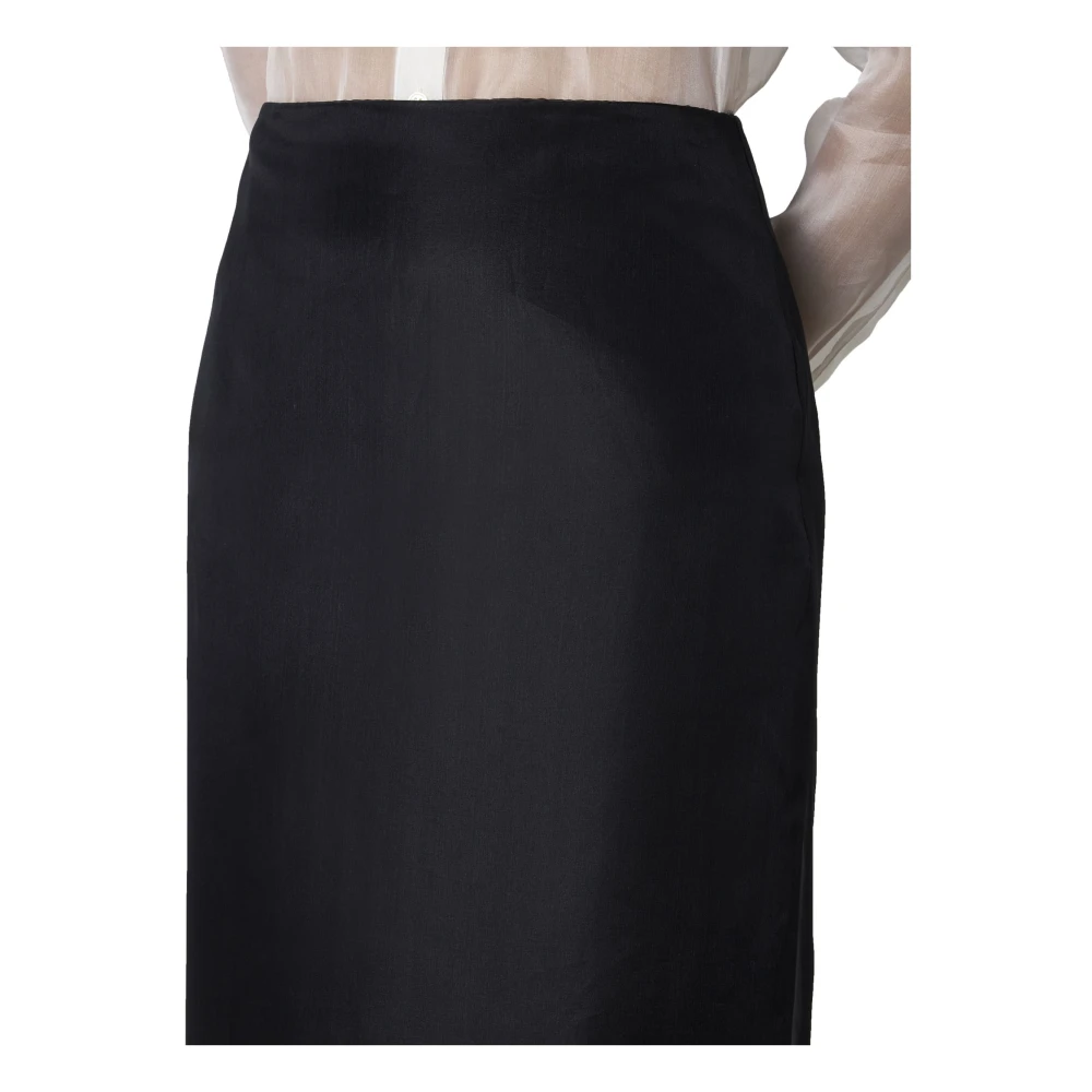 Blanca Vita Galtonia Potlood Midi Rok Black Dames
