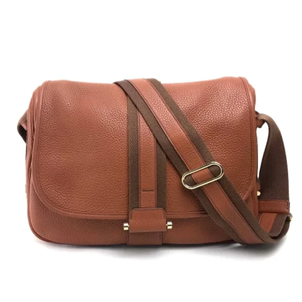 Hermès Vintage Pre-owned Leather shoulder-bags Brown Dames