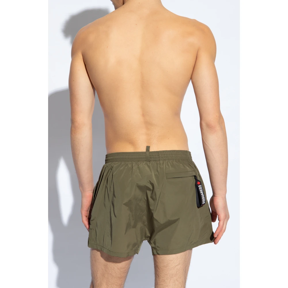 Dsquared2 Zwembroek met logo Green Heren