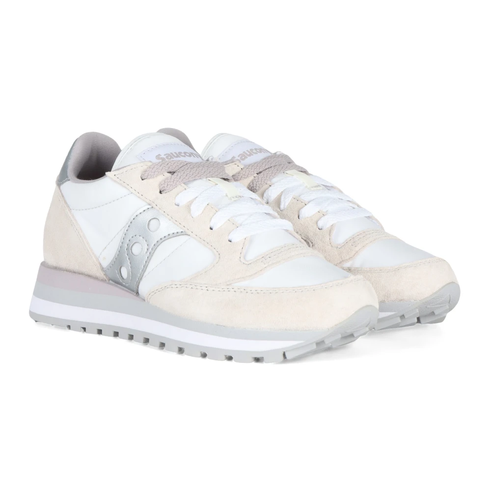 Saucony Jazz Triple Leren en Stoffen Sneakers White Dames