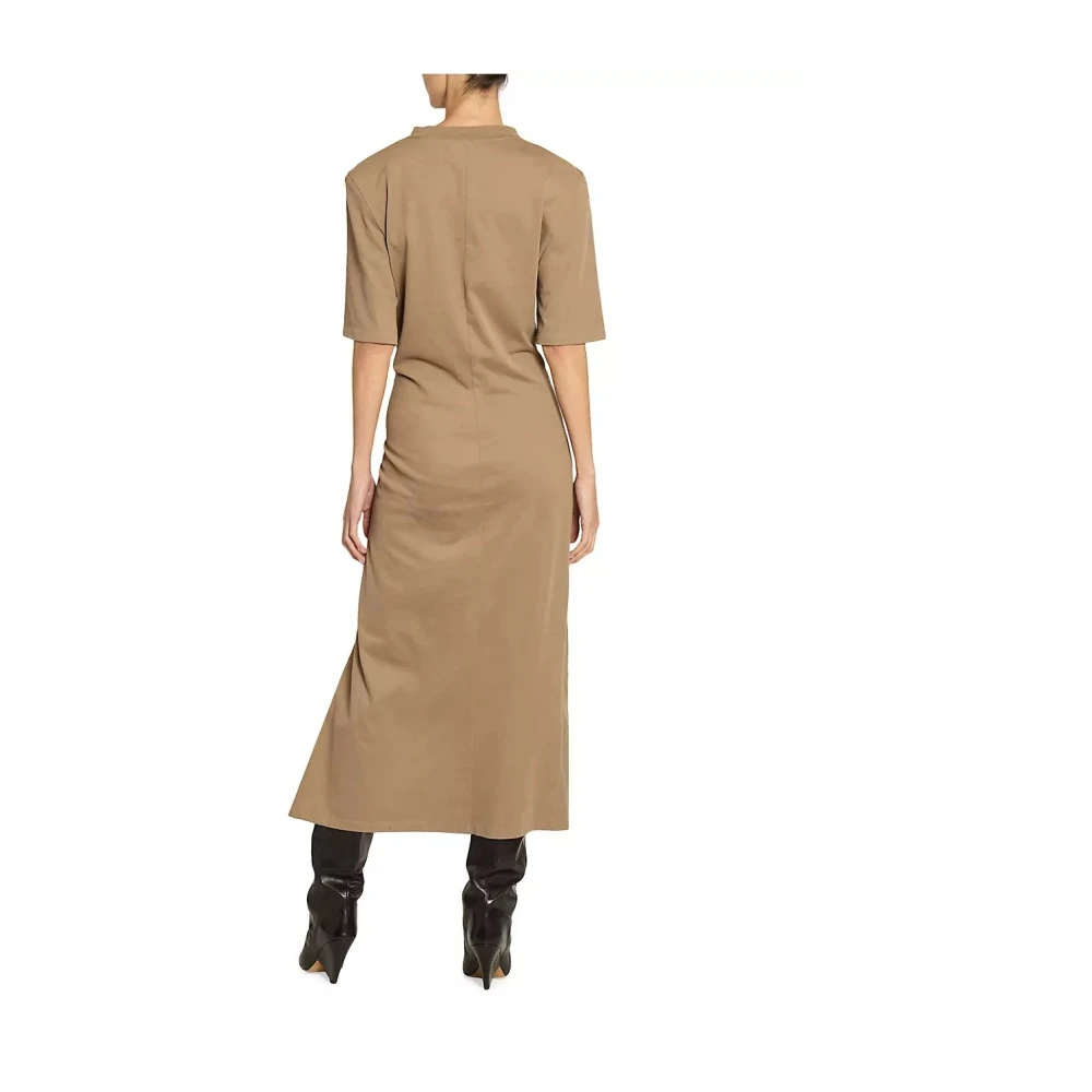Isabel marant Khaki Cargo Broek Rechte Pijp Beige Dames