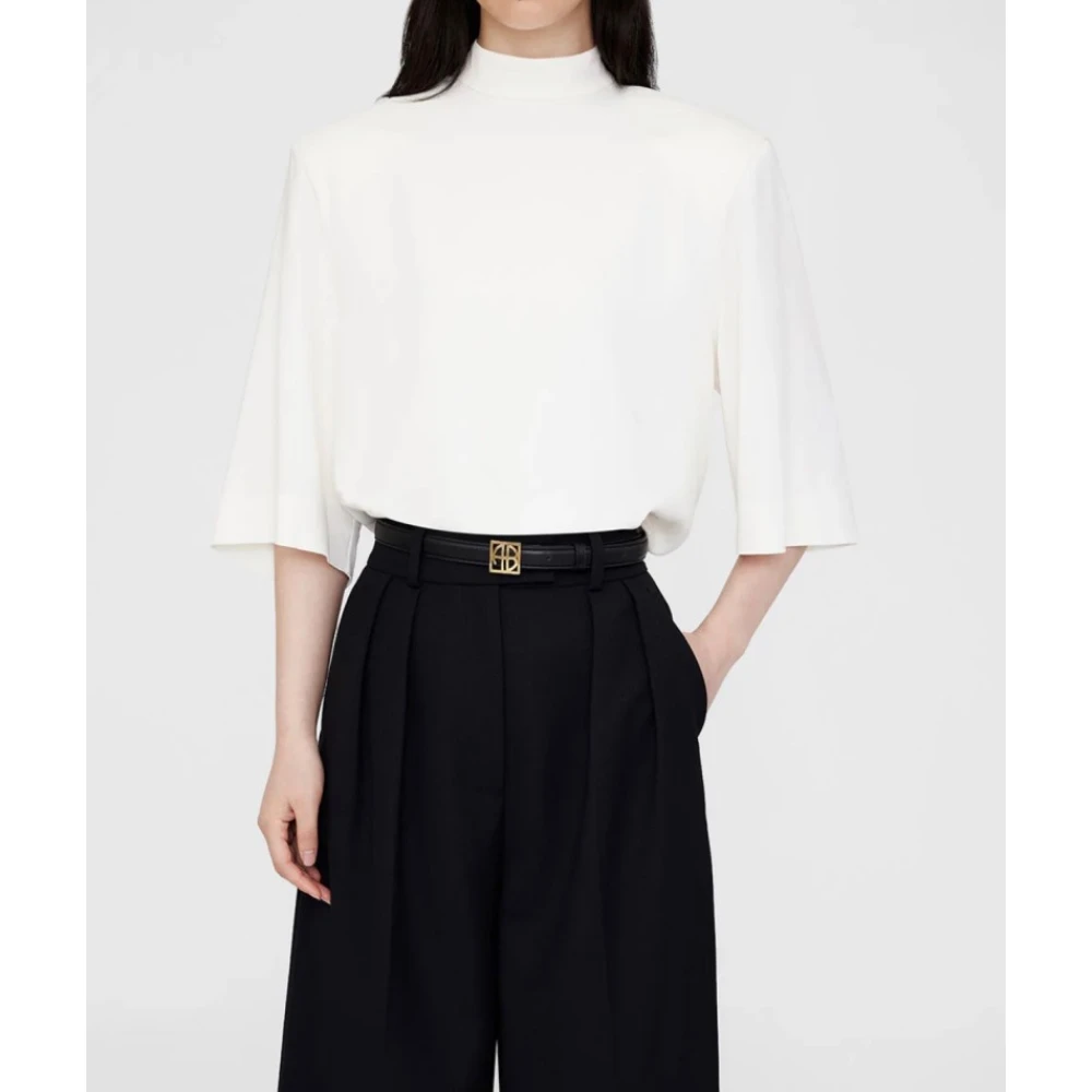 Anine Bing Monogram Riemen Black Dames
