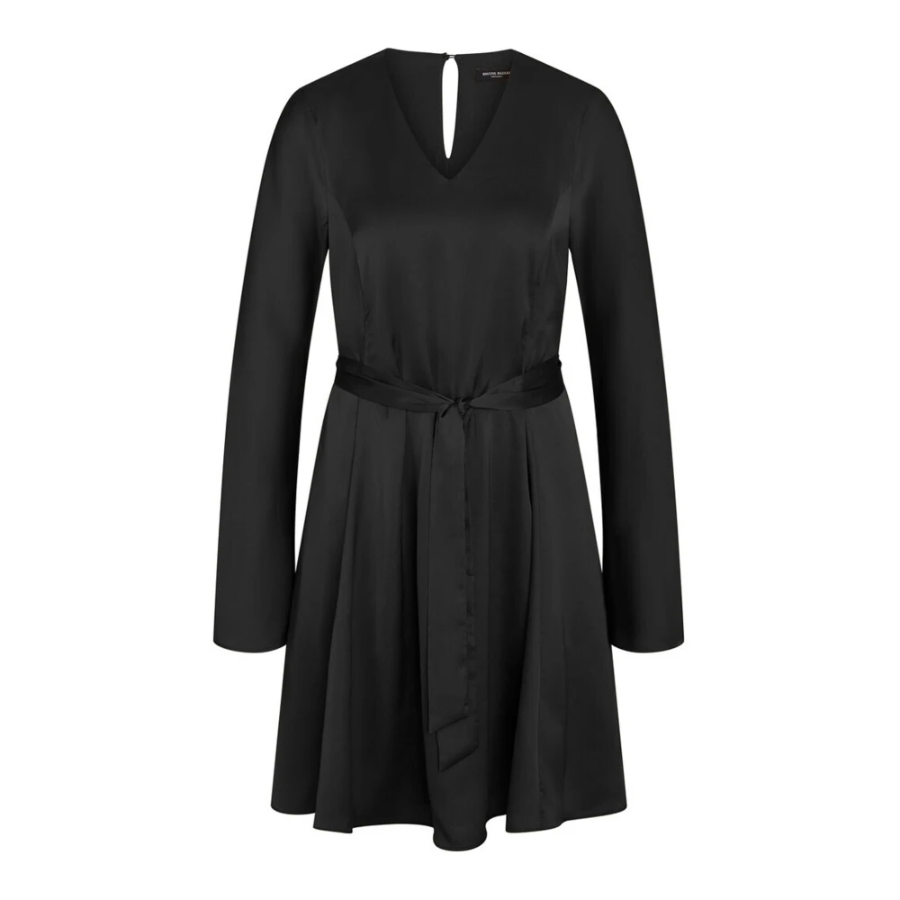 Bruuns Bazaar Zwarte Acaciabbfrais Jurk met Riem Black Dames