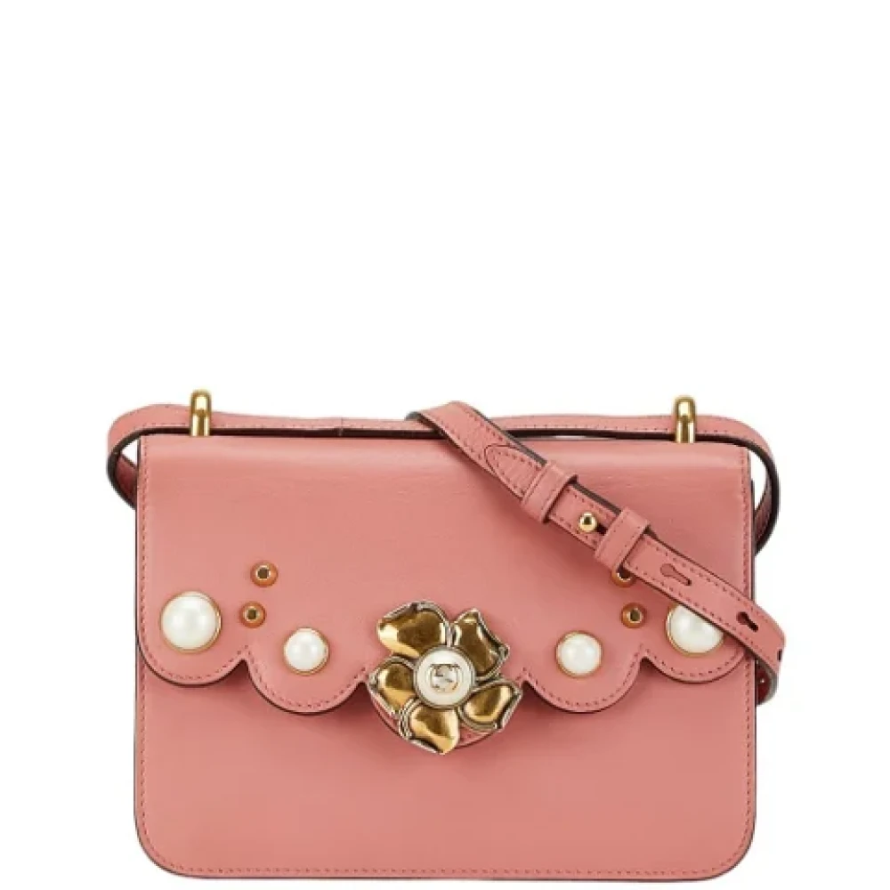 Gucci Vintage Pre-owned Leather shoulder-bags Pink Dames