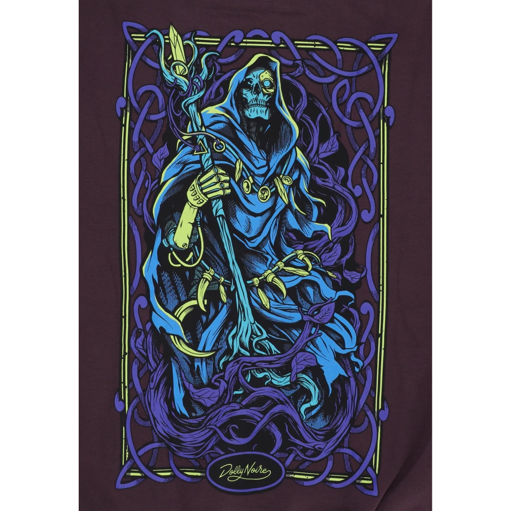 Dolly Noire Cyber Druid Paarse Stof Hoodie Purple Heren