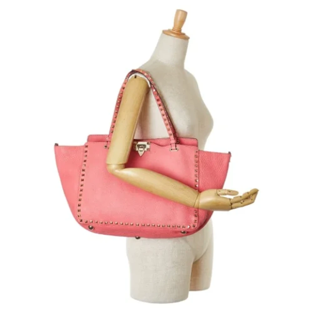 Valentino Vintage Pre-owned Leather shoulder-bags Pink Dames