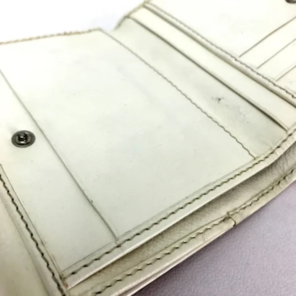 Chloé Pre-owned Leather wallets White Dames