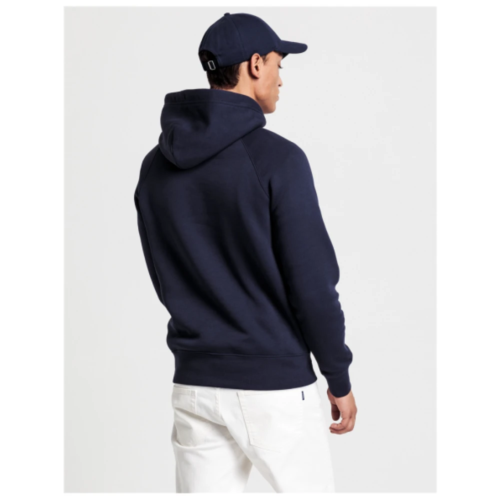 Gant Verstelbare Hoodie Blue Heren