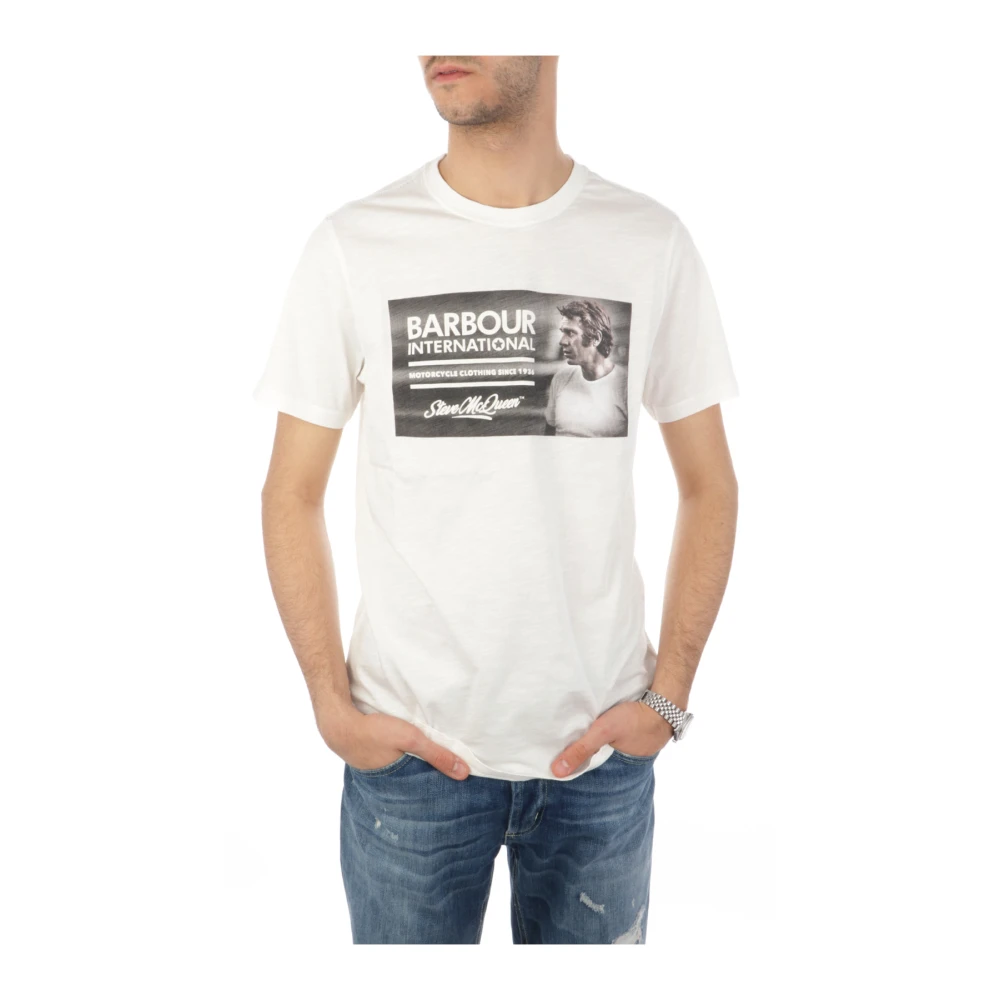 Barbour T-Shirts White Heren