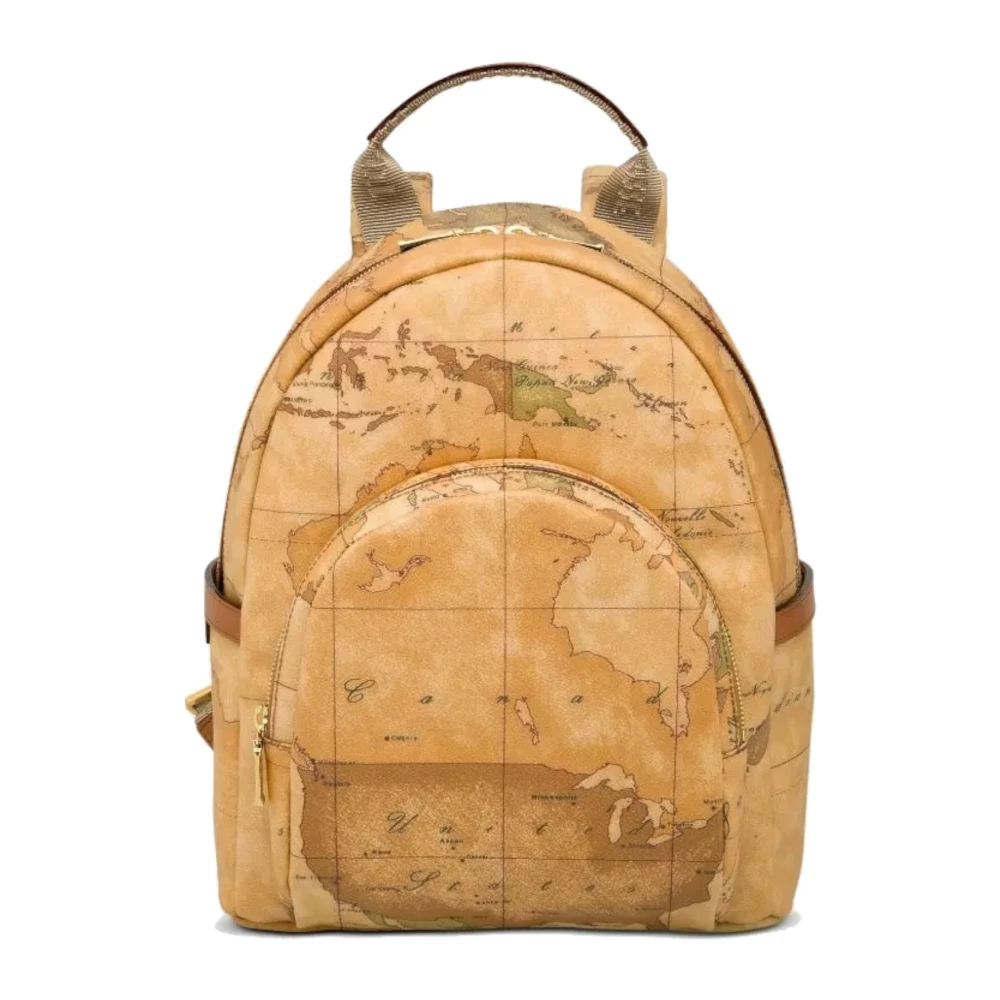 Alviero Martini 1a Classe Klassieke Geo Print Rugzak Brown Dames