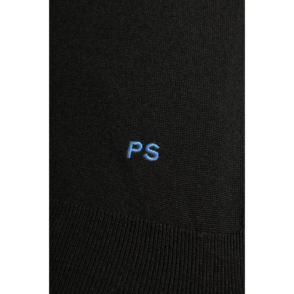 PS By Paul Smith Wollen trui met logo Black Heren