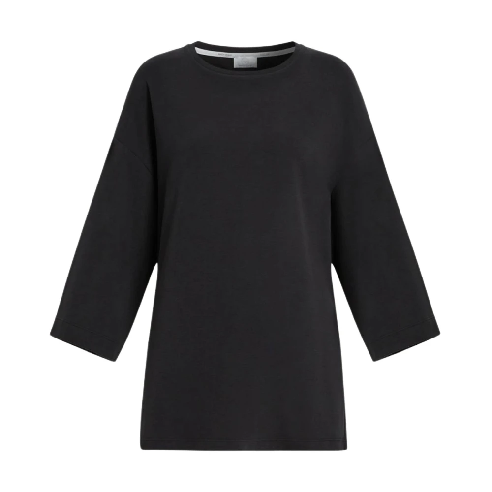Marina Rinaldi Relaxed Fit Katoenmix Tuniek Black Dames