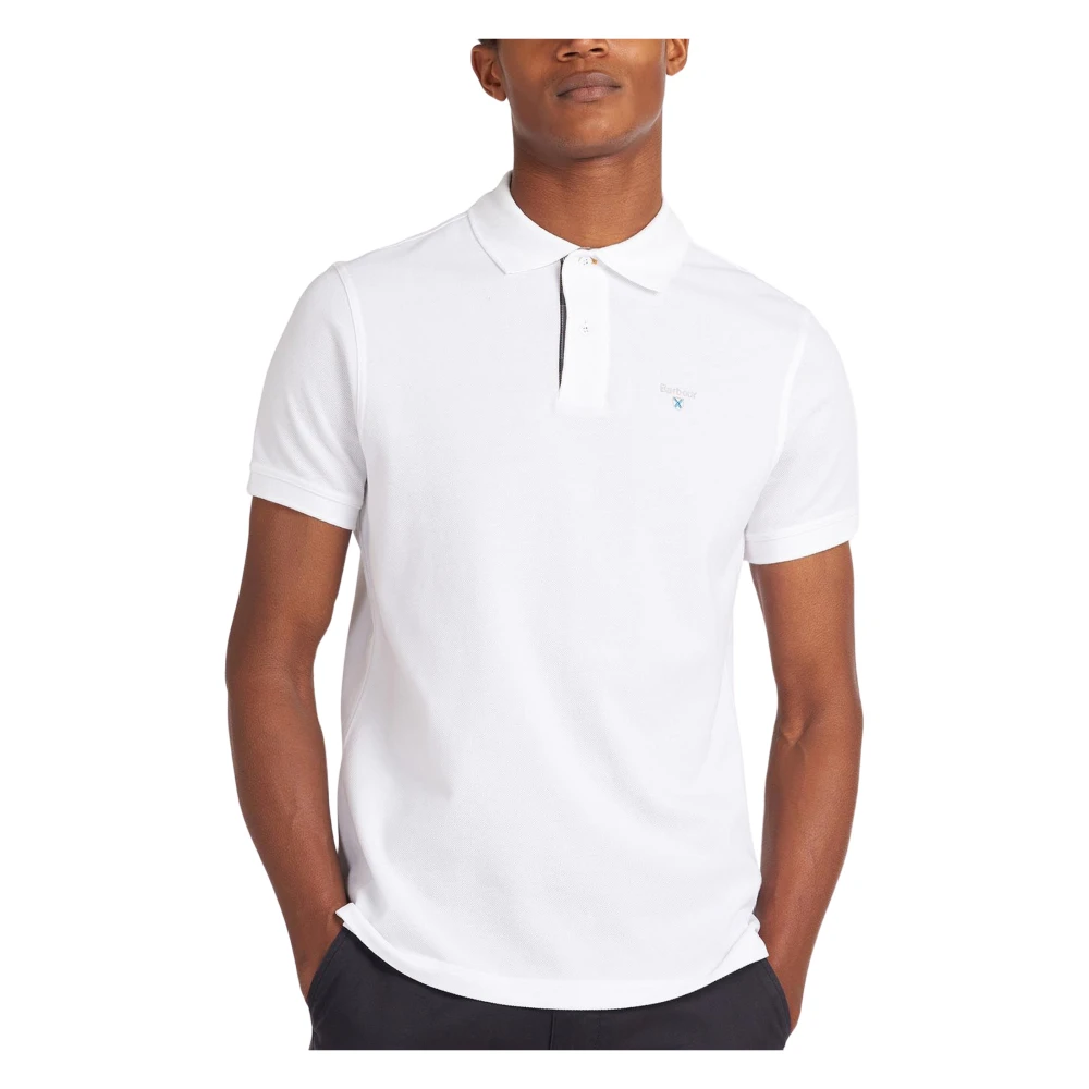 Barbour Polo Shirts White Heren