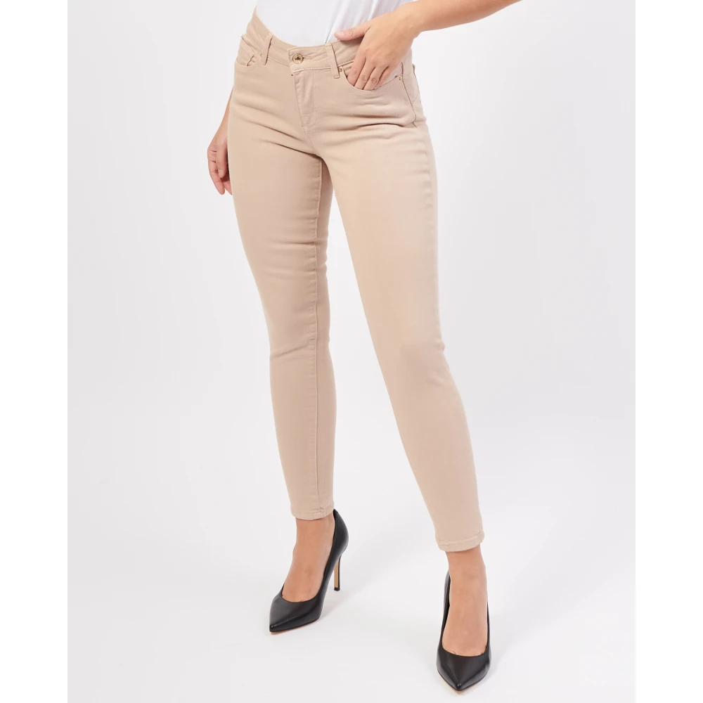 Fracomina Slim Fit Beige Jeans Beige Dames