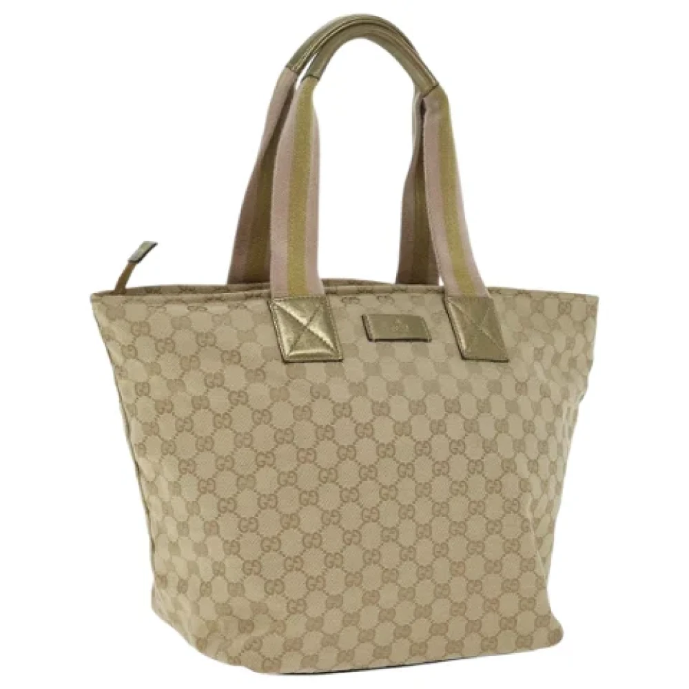 Gucci Vintage Pre-owned Canvas gucci-bags Yellow Dames