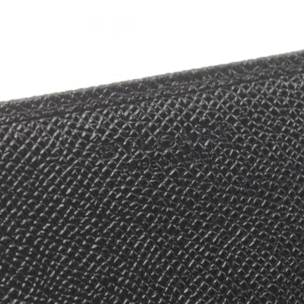 Bvlgari Vintage Pre-owned Leather wallets Black Dames