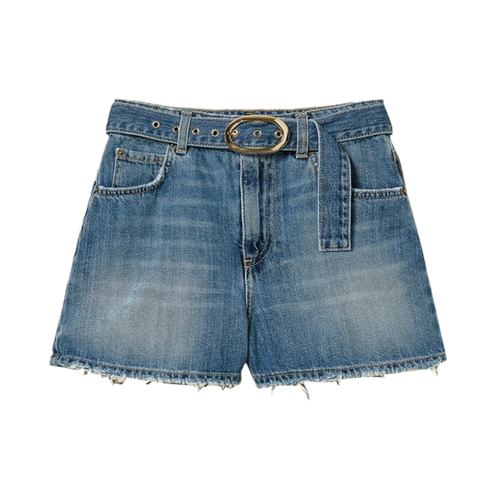 Twinset Women's Blue Denim Shorts - Denim Shorts - W26 - Shorts