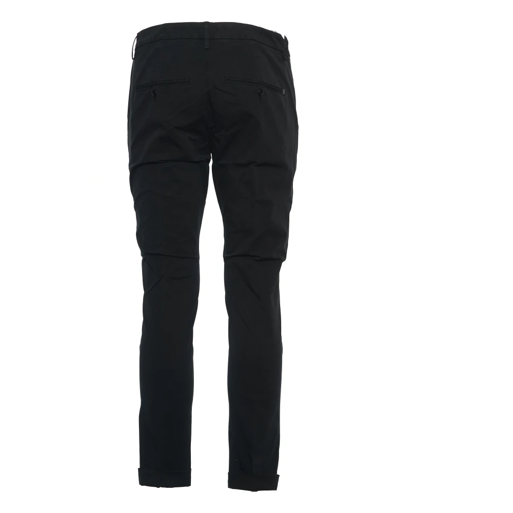 Dondup Elegante Zwarte Chino Broek Black Heren