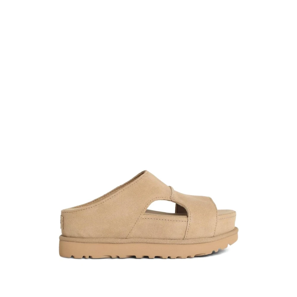 Ugg Beige Kids Sandals, Unisex, 26 Eu, Goldenstar Hi Cutout Slide