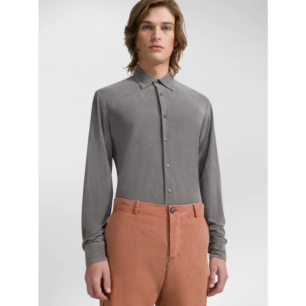 RRD No Iron Technical Fabric Wash Piqué Shirt Brown Heren