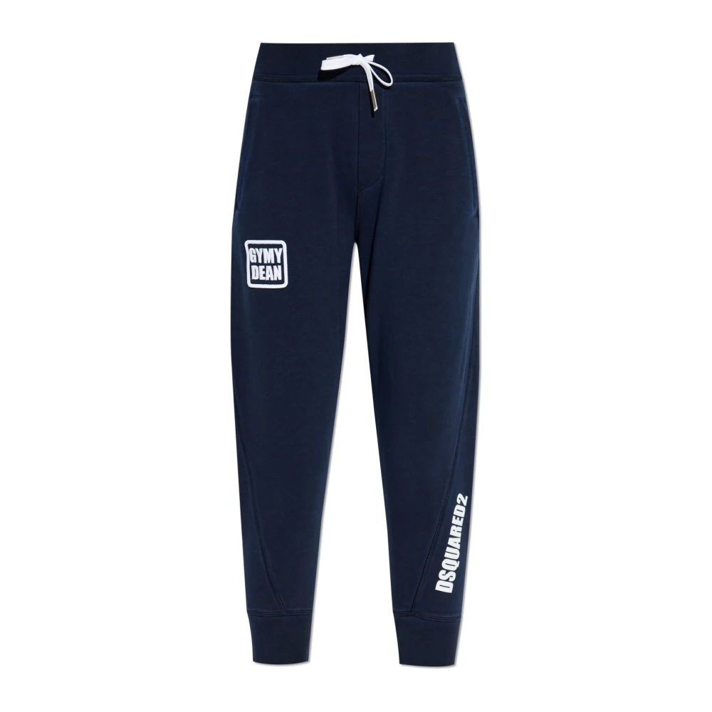 Dsquared2 Vrouw Blauw Broeken Dames, M, Katoen, Trainingsbroeken