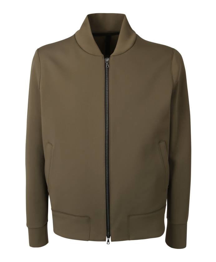 groene-bomberjack-met-rits-en-twee-zakken