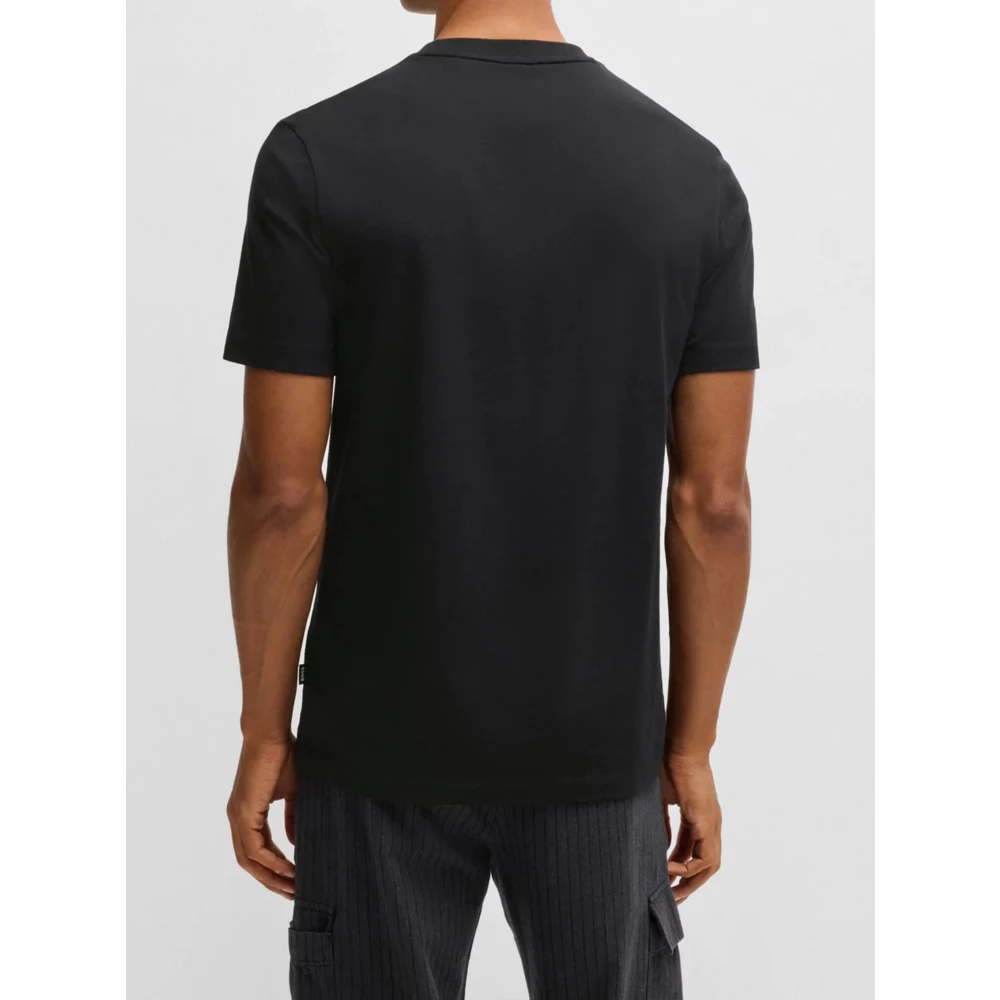 Hugo Boss Zwart Jersey Shirt Black Heren