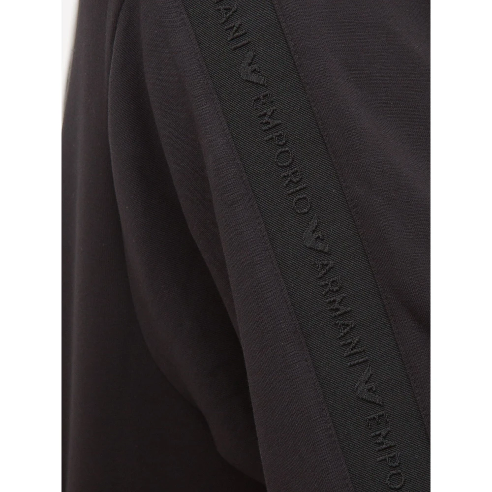 Emporio Armani Zwarte Sweatshirt Stijlvol Casual Mode Kleding Black Heren