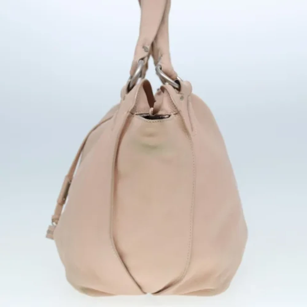 Celine Vintage Pre-owned Leather totes Beige Dames