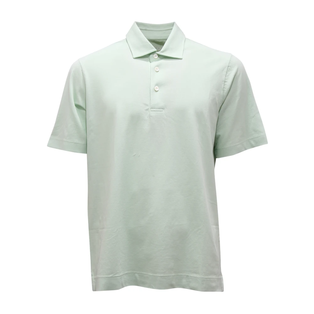 Circolo 1901 Men's Green Light Piquet Shirt Alaska Model - Polo Shirts - S - Tops