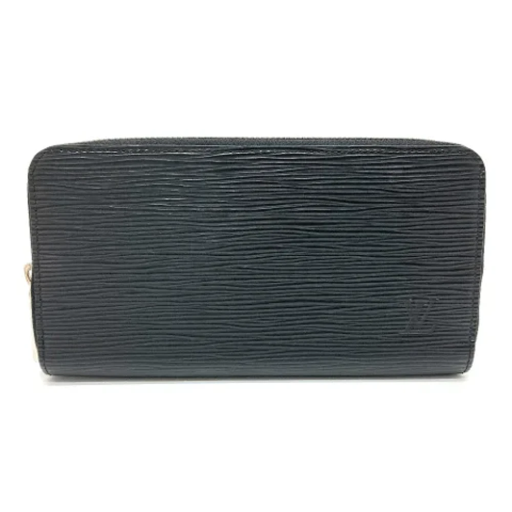 Louis Vuitton Vintage Pre-owned Leather wallets Black Dames