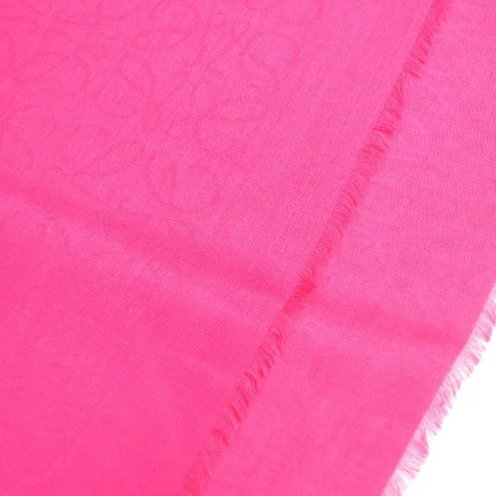 Loewe Pre-owned Canvas scarves Pink Dames
