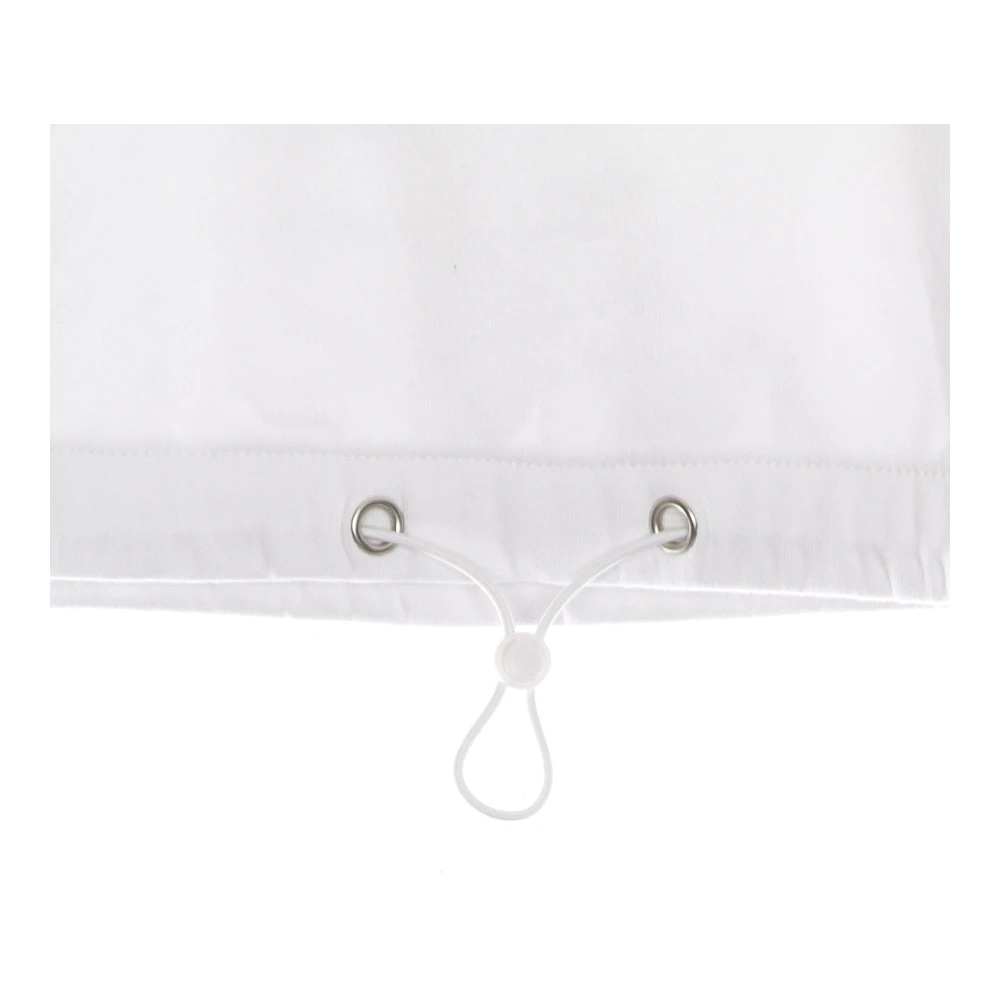 Fila Witte Cropped Hoodie met Koord White Dames