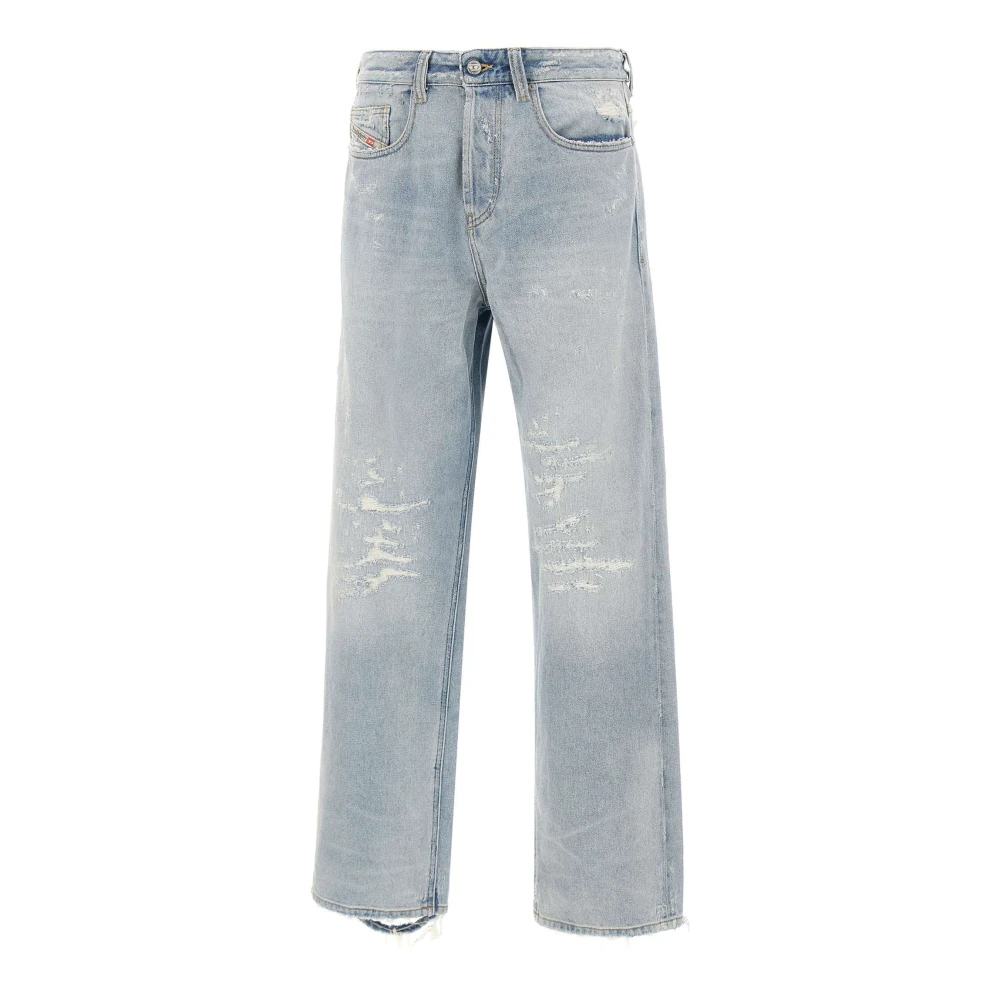 Diesel , Straight Fit Jeans, Male, Blue, W30, Relaxed Jeans 2001 D-Macro 09M53
